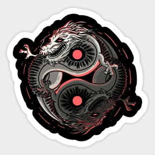 The Double Dragon Sticker